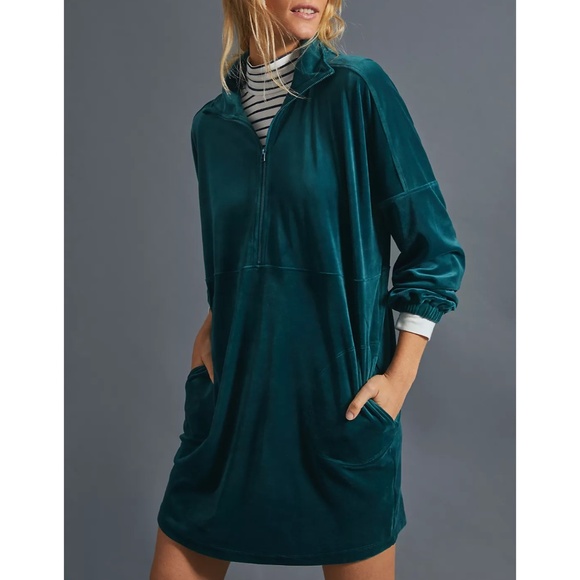 Anthropologie Dresses & Skirts - Anthropologie Saturday Sunday Rosalind Velour Tunic Dress